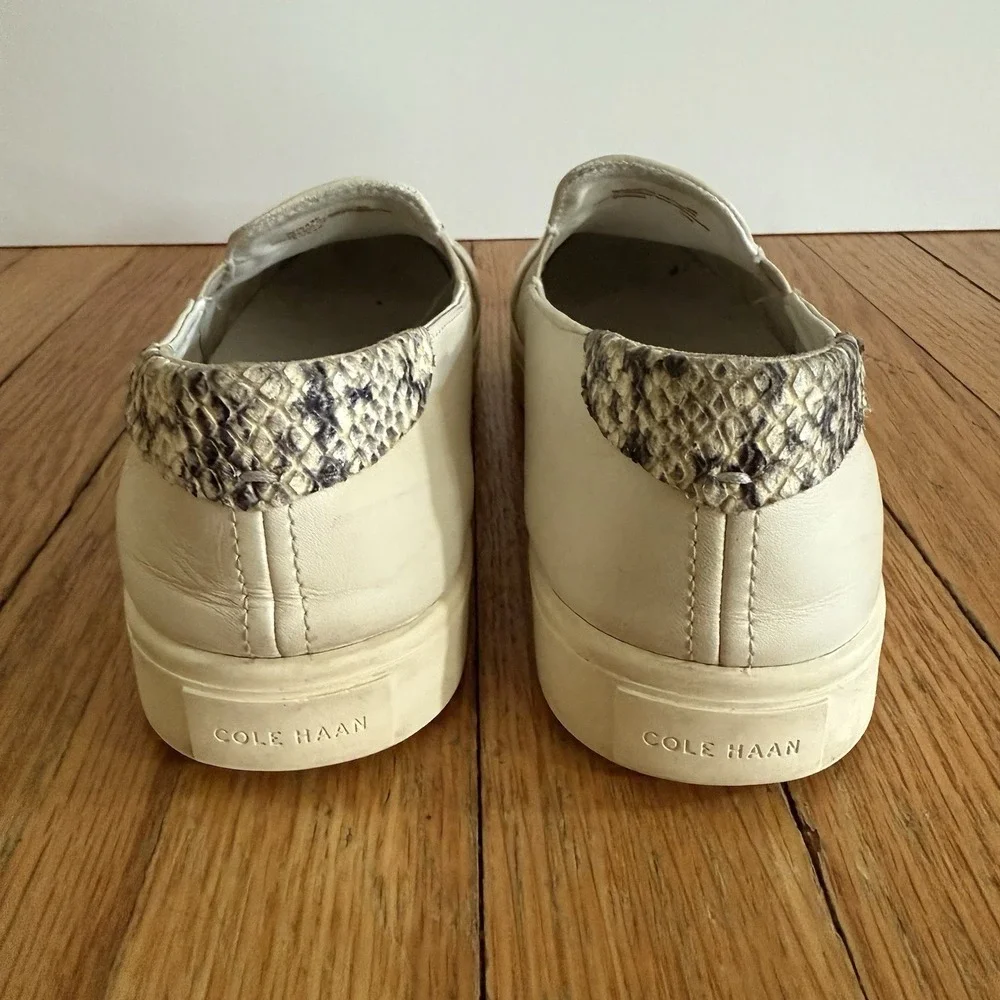 Cole Haan Women's GrandPro Spectator 2.0 Leather Slip On Sneakers W15435 Size 8